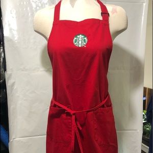 Authentic Red Holiday Starbucks Apron